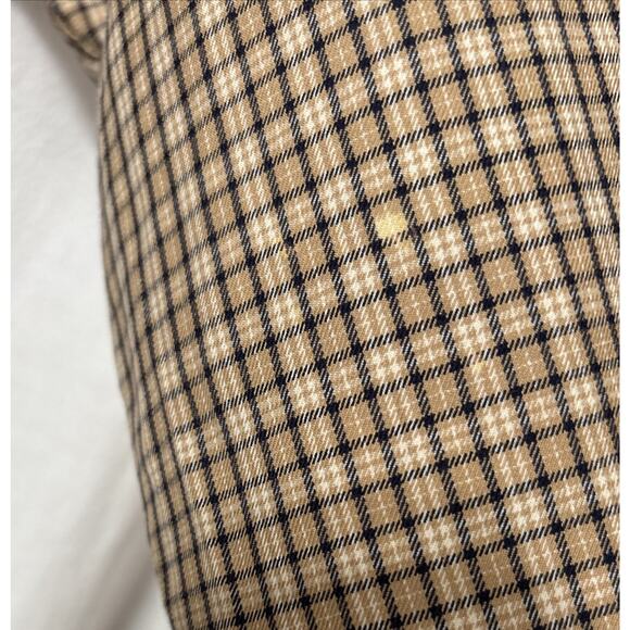 VTG Polo Ralph Lauren Mens Shirt Large Khaki Brown Plaid Button Down Sherborne - Picture 12 of 12